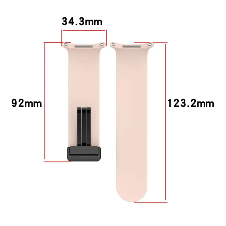 Pulseira de Relógio em Silicone com Fivela Dobradiça Magnética, para Samsung Galaxy Watch Ultra 47mm / Ultra 2025