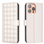Square Texture Leather Phone Case, For iPhone 15 Plus / 14 Plus, For iPhone 15, For iPhone 14 / 13, For iPhone 14 Pro, For iPhone 14 Pro Max, For iPhone SE 2022 / SE 2020 / 8 / 7, For iPhone 13 Pro Max, For iPhone 13 Pro