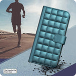 Capa para telemóvel em pele com textura quadrada, Para iPhone 17e / 16e, Para iPhone 17 Pro Max, Para iPhone 16 Pro Max, Para iPhone 16 Pro, Para iPhone 16 Plus, Para iPhone 16, Para iPhone 15 Pro Max, Para iPhone 15 Pro