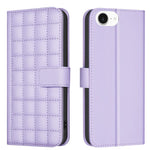 Capa para telemóvel em pele com textura quadrada, Para iPhone 17e / 16e, Para iPhone 17 Pro Max, Para iPhone 16 Pro Max, Para iPhone 16 Pro, Para iPhone 16 Plus, Para iPhone 16, Para iPhone 15 Pro Max, Para iPhone 15 Pro