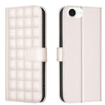 Capa para telemóvel em pele com textura quadrada, Para iPhone 17e / 16e, Para iPhone 17 Pro Max, Para iPhone 16 Pro Max, Para iPhone 16 Pro, Para iPhone 16 Plus, Para iPhone 16, Para iPhone 15 Pro Max, Para iPhone 15 Pro
