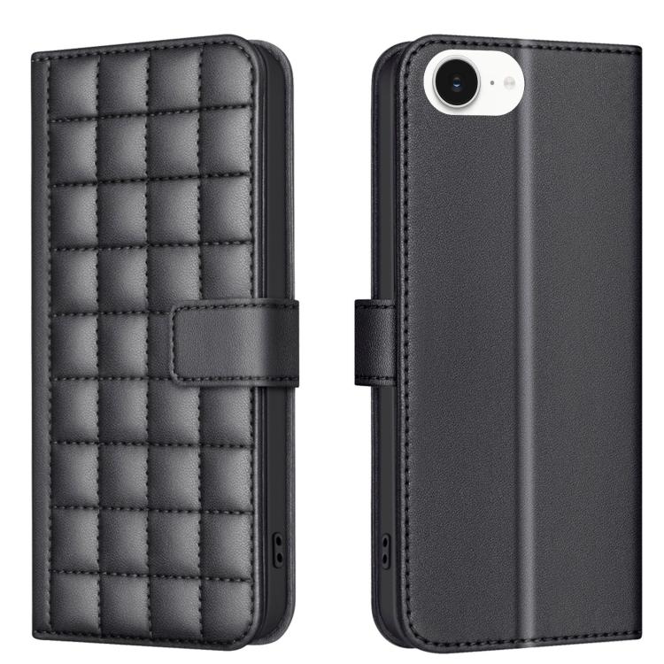 Capa para telemóvel em pele com textura quadrada, Para iPhone 17e / 16e, Para iPhone 17 Pro Max, Para iPhone 16 Pro Max, Para iPhone 16 Pro, Para iPhone 16 Plus, Para iPhone 16, Para iPhone 15 Pro Max, Para iPhone 15 Pro