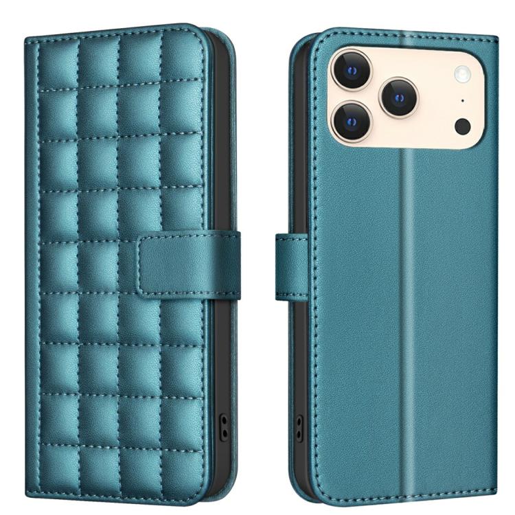 Capa para telemóvel em pele com textura quadrada, Para iPhone 17e / 16e, Para iPhone 17 Pro Max, Para iPhone 16 Pro Max, Para iPhone 16 Pro, Para iPhone 16 Plus, Para iPhone 16, Para iPhone 15 Pro Max, Para iPhone 15 Pro
