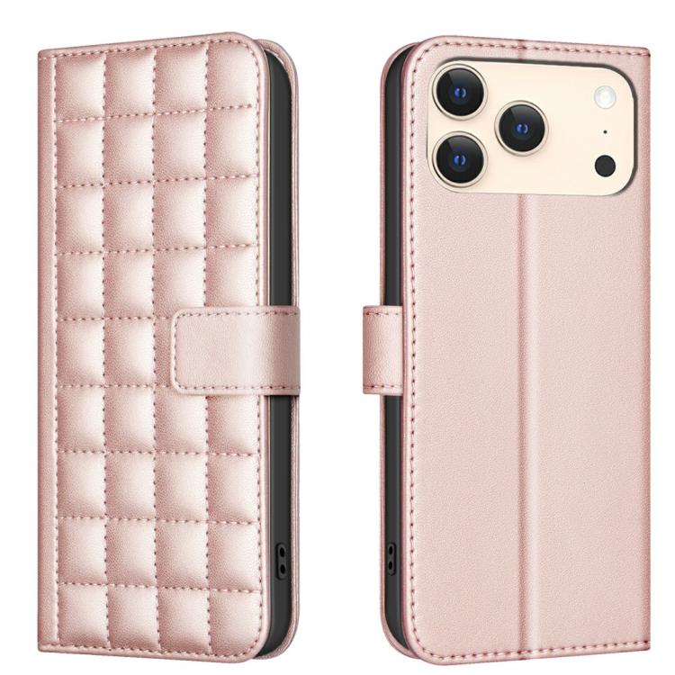 Capa para telemóvel em pele com textura quadrada, Para iPhone 17e / 16e, Para iPhone 17 Pro Max, Para iPhone 16 Pro Max, Para iPhone 16 Pro, Para iPhone 16 Plus, Para iPhone 16, Para iPhone 15 Pro Max, Para iPhone 15 Pro