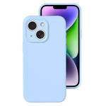 Precise Hole Liquid Silicone Jelly Color Full Coverage Phone Case, For iPhone 14 Plus