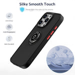 Capa para telemóvel Q Shadow 1 Series TPU + PC com anel, para iPhone 16 Pro, para iPhone 16 Plus, para iPhone 15 Pro Max, para iPhone 15 Pro, para iPhone 15 Plus, para iPhone 15