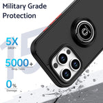 Capa para telemóvel Q Shadow 1 Series TPU + PC com anel, para iPhone 16 Pro, para iPhone 16 Plus, para iPhone 15 Pro Max, para iPhone 15 Pro, para iPhone 15 Plus, para iPhone 15