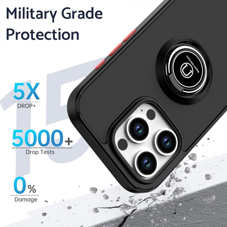 Capa para telemóvel Q Shadow 1 Series TPU + PC com anel, para iPhone 16 Pro, para iPhone 16 Plus, para iPhone 15 Pro Max, para iPhone 15 Pro, para iPhone 15 Plus, para iPhone 15