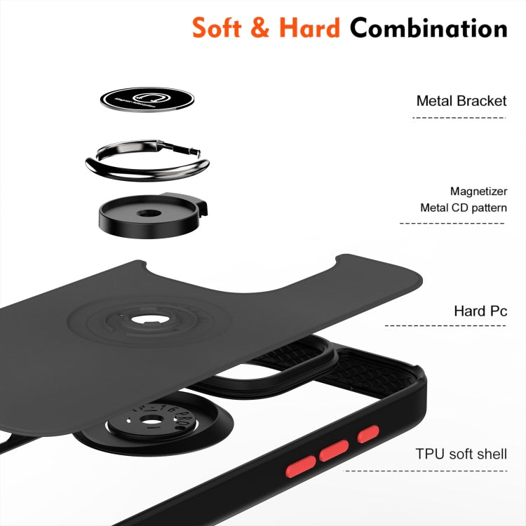 Capa para telemóvel Q Shadow 1 Series TPU + PC com anel, para iPhone 16 Pro, para iPhone 16 Plus, para iPhone 15 Pro Max, para iPhone 15 Pro, para iPhone 15 Plus, para iPhone 15