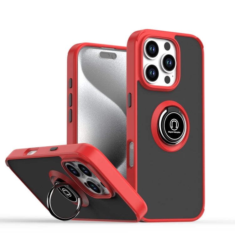 Capa para telemóvel Q Shadow 1 Series TPU + PC com anel, para iPhone 16 Pro, para iPhone 16 Plus, para iPhone 15 Pro Max, para iPhone 15 Pro, para iPhone 15 Plus, para iPhone 15
