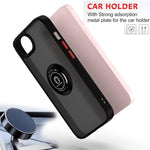 Q Shadow 1 Series TPU + PC Phone Case with Ring, For iPhone 17e / 16e, For iPhone 17 Pro Max, For iPhone 17 Pro, For iPhone 17, For iPhone Air, For iPhone 16 Pro Max