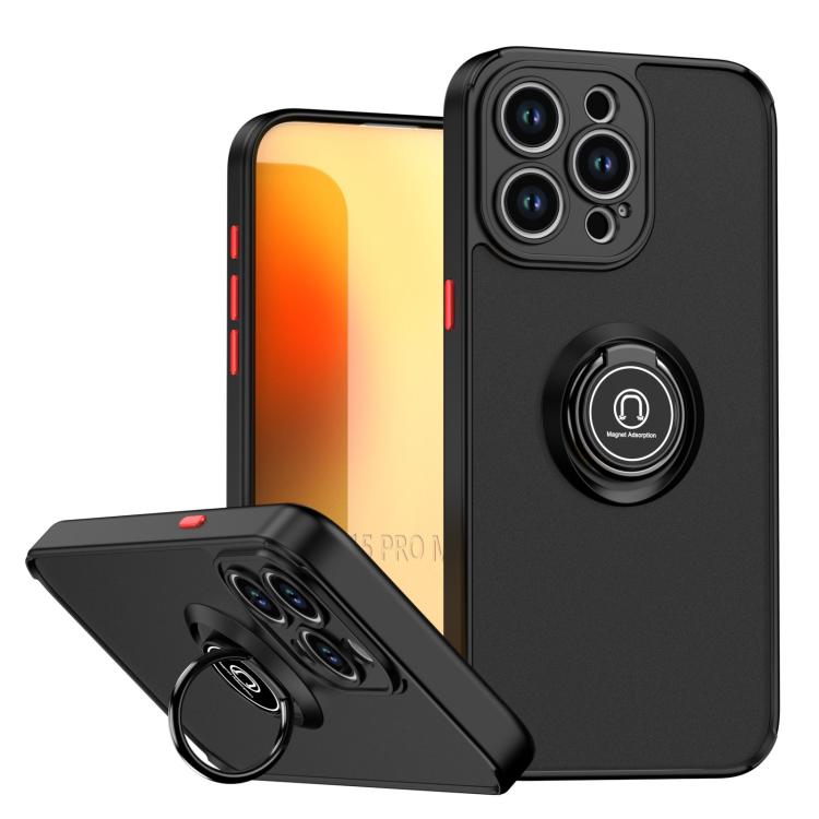 Capa para telemóvel Q Shadow 1 Series TPU + PC com anel, para iPhone 16 Pro, para iPhone 16 Plus, para iPhone 15 Pro Max, para iPhone 15 Pro, para iPhone 15 Plus, para iPhone 15