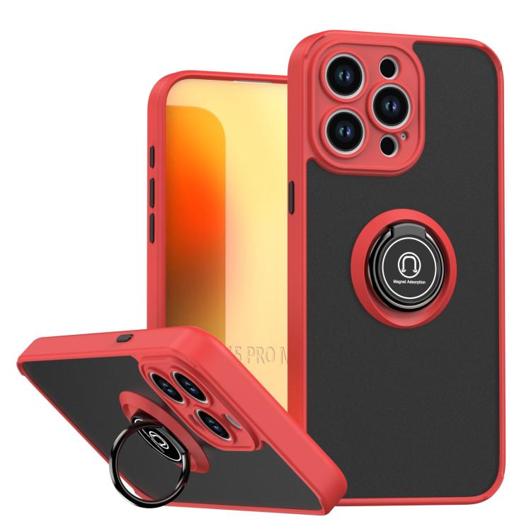 Capa para telemóvel Q Shadow 1 Series TPU + PC com anel, para iPhone 16 Pro, para iPhone 16 Plus, para iPhone 15 Pro Max, para iPhone 15 Pro, para iPhone 15 Plus, para iPhone 15