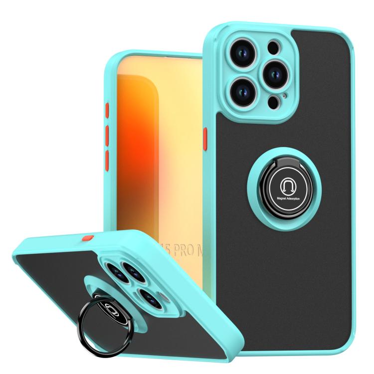 Capa para telemóvel Q Shadow 1 Series TPU + PC com anel, para iPhone 16 Pro, para iPhone 16 Plus, para iPhone 15 Pro Max, para iPhone 15 Pro, para iPhone 15 Plus, para iPhone 15
