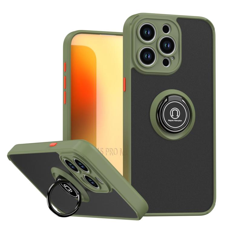 Capa para telemóvel Q Shadow 1 Series TPU + PC com anel, para iPhone 16 Pro, para iPhone 16 Plus, para iPhone 15 Pro Max, para iPhone 15 Pro, para iPhone 15 Plus, para iPhone 15
