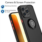 Capa para telemóvel Q Shadow 1 Series TPU + PC com anel, para iPhone 16 Pro, para iPhone 16 Plus, para iPhone 15 Pro Max, para iPhone 15 Pro, para iPhone 15 Plus, para iPhone 15