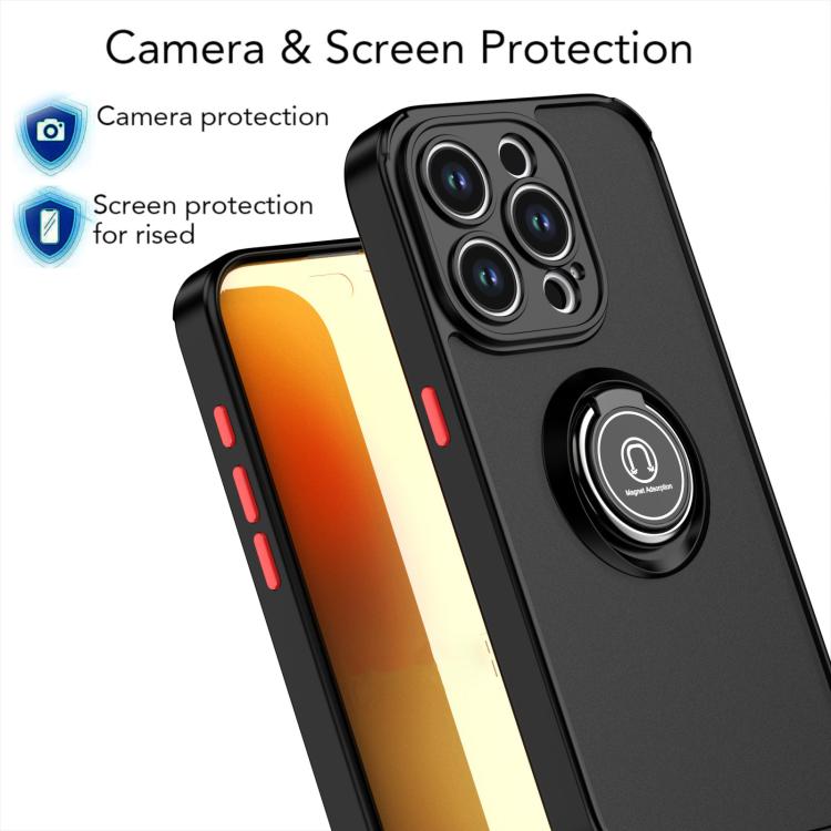 Capa para telemóvel Q Shadow 1 Series TPU + PC com anel, para iPhone 16 Pro, para iPhone 16 Plus, para iPhone 15 Pro Max, para iPhone 15 Pro, para iPhone 15 Plus, para iPhone 15