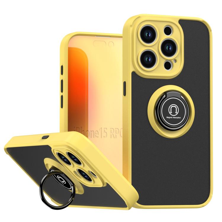 Capa para telemóvel Q Shadow 1 Series TPU + PC com anel, para iPhone 16 Pro, para iPhone 16 Plus, para iPhone 15 Pro Max, para iPhone 15 Pro, para iPhone 15 Plus, para iPhone 15