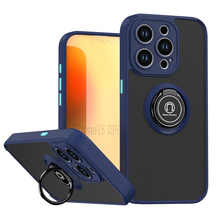 Capa para telemóvel Q Shadow 1 Series TPU + PC com anel, para iPhone 16 Pro, para iPhone 16 Plus, para iPhone 15 Pro Max, para iPhone 15 Pro, para iPhone 15 Plus, para iPhone 15