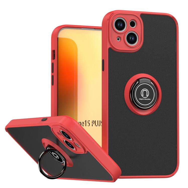 Capa para telemóvel Q Shadow 1 Series TPU + PC com anel, para iPhone 16 Pro, para iPhone 16 Plus, para iPhone 15 Pro Max, para iPhone 15 Pro, para iPhone 15 Plus, para iPhone 15
