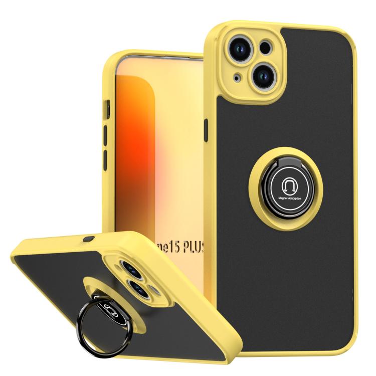 Capa para telemóvel Q Shadow 1 Series TPU + PC com anel, para iPhone 16 Pro, para iPhone 16 Plus, para iPhone 15 Pro Max, para iPhone 15 Pro, para iPhone 15 Plus, para iPhone 15