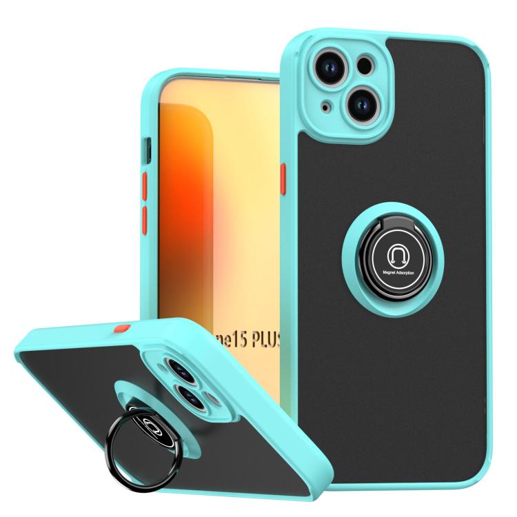 Capa para telemóvel Q Shadow 1 Series TPU + PC com anel, para iPhone 16 Pro, para iPhone 16 Plus, para iPhone 15 Pro Max, para iPhone 15 Pro, para iPhone 15 Plus, para iPhone 15