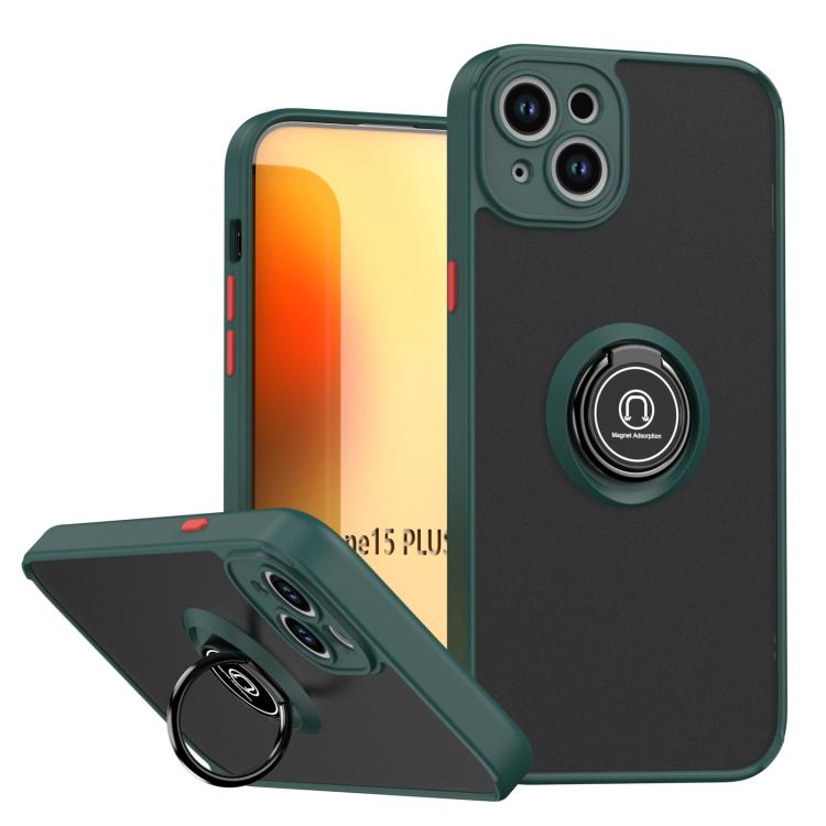 Capa para telemóvel Q Shadow 1 Series TPU + PC com anel, para iPhone 16 Pro, para iPhone 16 Plus, para iPhone 15 Pro Max, para iPhone 15 Pro, para iPhone 15 Plus, para iPhone 15