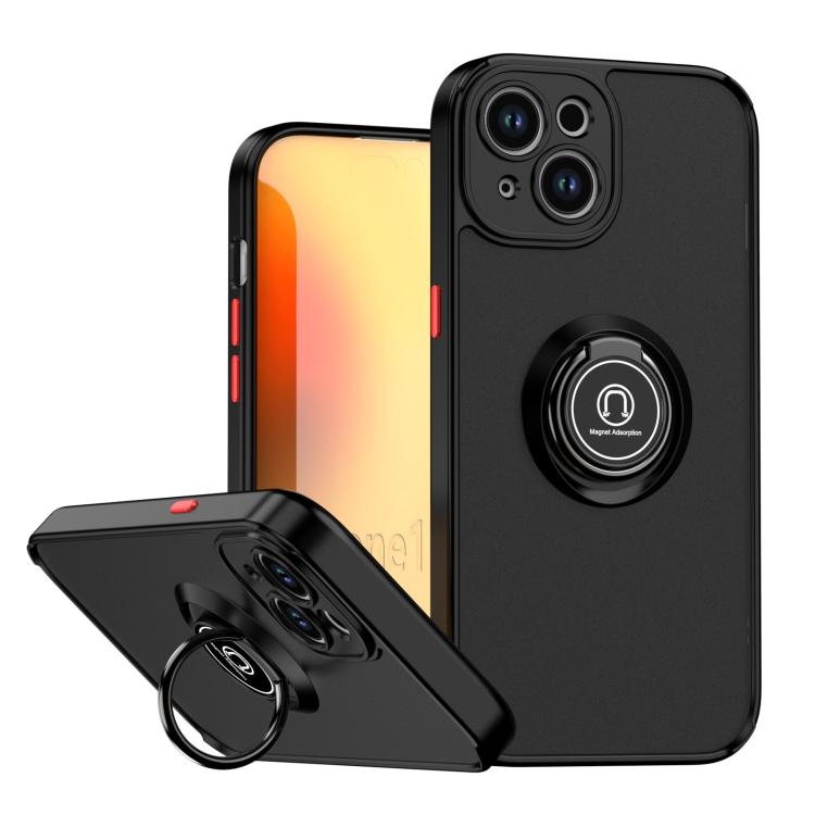 Capa para telemóvel Q Shadow 1 Series TPU + PC com anel, para iPhone 16 Pro, para iPhone 16 Plus, para iPhone 15 Pro Max, para iPhone 15 Pro, para iPhone 15 Plus, para iPhone 15