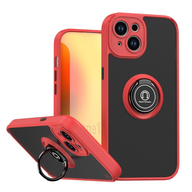 Capa para telemóvel Q Shadow 1 Series TPU + PC com anel, para iPhone 16 Pro, para iPhone 16 Plus, para iPhone 15 Pro Max, para iPhone 15 Pro, para iPhone 15 Plus, para iPhone 15
