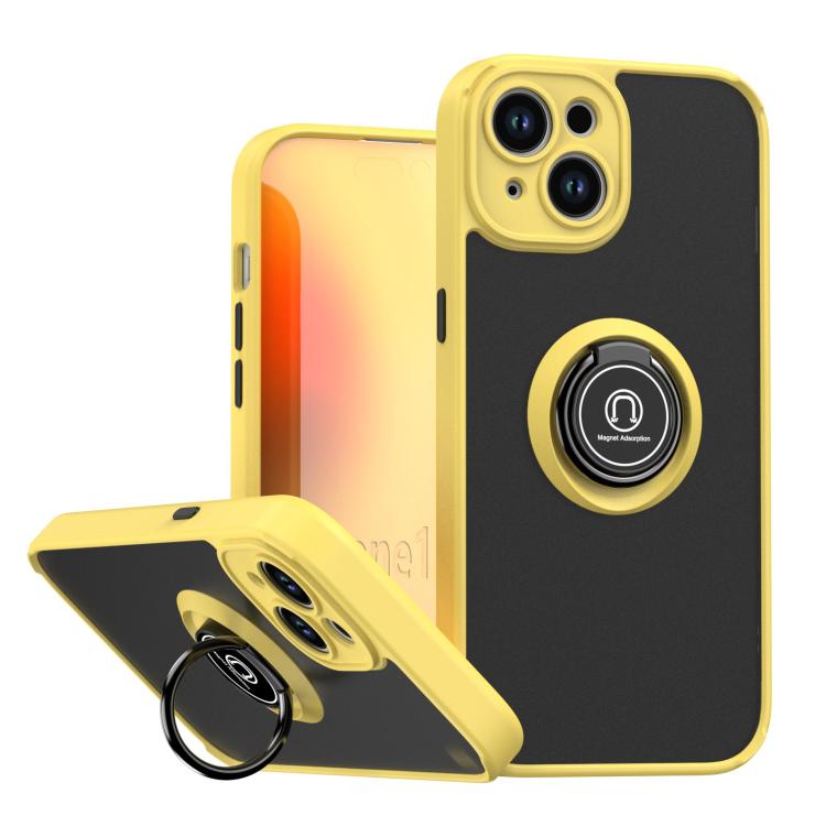 Capa para telemóvel Q Shadow 1 Series TPU + PC com anel, para iPhone 16 Pro, para iPhone 16 Plus, para iPhone 15 Pro Max, para iPhone 15 Pro, para iPhone 15 Plus, para iPhone 15