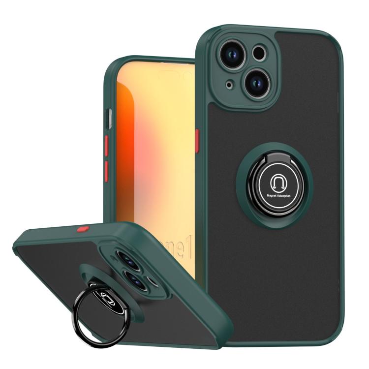 Capa para telemóvel Q Shadow 1 Series TPU + PC com anel, para iPhone 16 Pro, para iPhone 16 Plus, para iPhone 15 Pro Max, para iPhone 15 Pro, para iPhone 15 Plus, para iPhone 15
