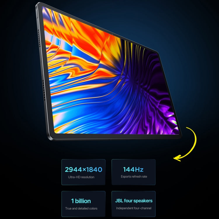 Lenovo Xiaoxin Pad Pro Tablet WiFi 12,7 polegadas 2025, ZUI 16, MediaTek Dimensity 8300 Octa Core, Suporte a Impressão Digital e Reconhecimento Facial, 8GB+128GB, 8GB+256GB, 12GB+256GB