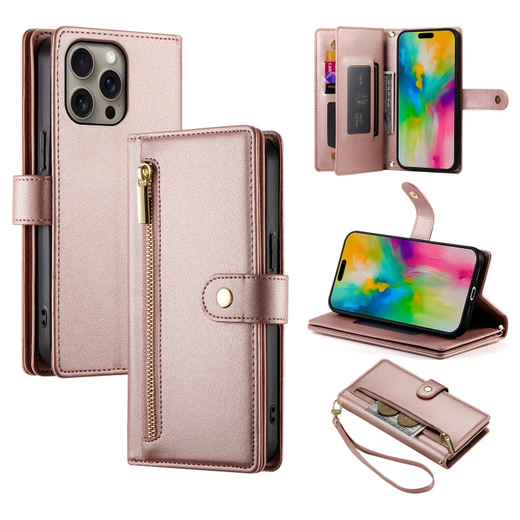 Carteira com fecho e nove compartimentos para cartões, capa de couro para telemóvel, para iPhone 17 Pro Max, para iPhone 17 Pro, para iPhone 17, para iPhone Air, para iPhone 16e, para iPhone 16 Pro Max, para iPhone 16 Pro, para iPhone 16 Plus