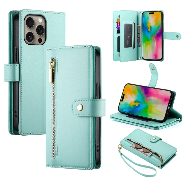 Carteira com fecho e nove compartimentos para cartões, capa de couro para telemóvel, para iPhone 17 Pro Max, para iPhone 17 Pro, para iPhone 17, para iPhone Air, para iPhone 16e, para iPhone 16 Pro Max, para iPhone 16 Pro, para iPhone 16 Plus