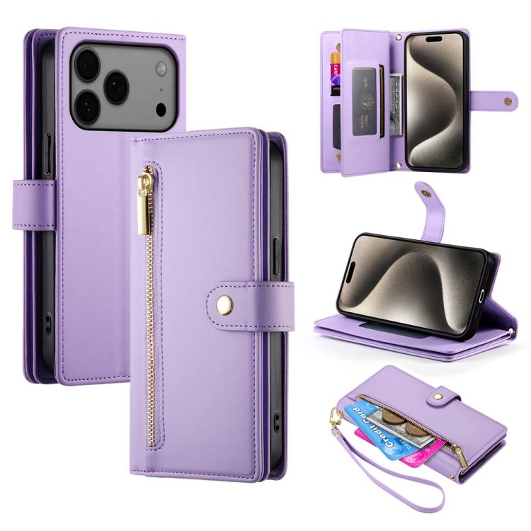 Carteira com fecho e nove compartimentos para cartões, capa de couro para telemóvel, para iPhone 17 Pro Max, para iPhone 17 Pro, para iPhone 17, para iPhone Air, para iPhone 16e, para iPhone 16 Pro Max, para iPhone 16 Pro, para iPhone 16 Plus