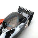 VGR V-647 Máquina de Cortar Cabelo Elétrica Magnética Motor LED USB 5W com Ecrã Digital