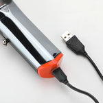 VGR V-647 Máquina de Cortar Cabelo Elétrica Magnética Motor LED USB 5W com Ecrã Digital