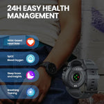 Relógio Inteligente Zeblaze Ares 3 Plus de 1,43 polegadas para Fitness e Bem-Estar Suporta Monitorização de Saúde 24H