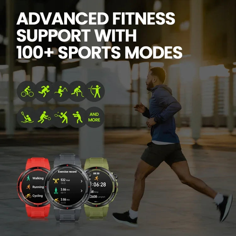 Relógio Inteligente Zeblaze Ares 3 Plus de 1,43 polegadas para Fitness e Bem-Estar Suporta Monitorização de Saúde 24H