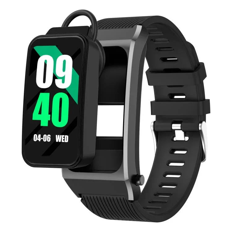 B7 Pro 1,5 polegadas Auricular Bluetooth 2 em 1 Smartwatch com Correia de Silicone, Suporta Monitorização de Frequência Cardíaca / Sono