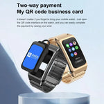 B7 Pro 1.5 inch 2 in 1 Bluetooth Earphone Silicone Strap Smart Watch, Support Heart Rate / Sleep Monitoring