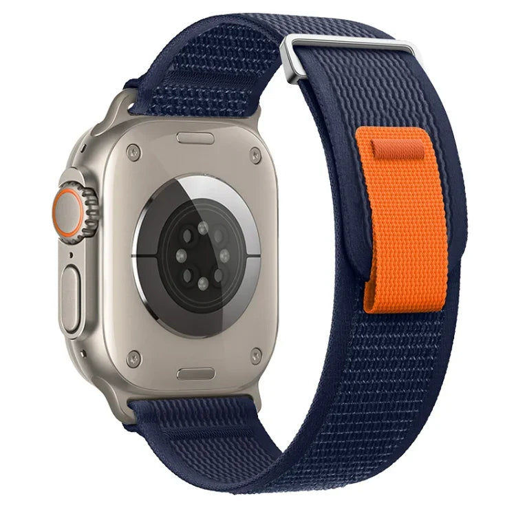 Dual-Section Loop Nylon Watch Band, For Apple Watch Ultra 2 49mm, For Apple Watch Series 9 45mm