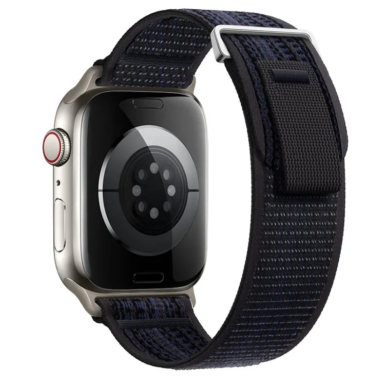 Dual-Section Loop Nylon Watch Band, For Apple Watch Series 9 41mm, For Apple Watch Ultra 49mm