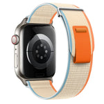 Dual-Section Loop Nylon Watch Band, For Apple Watch Series 9 41mm, For Apple Watch Ultra 49mm