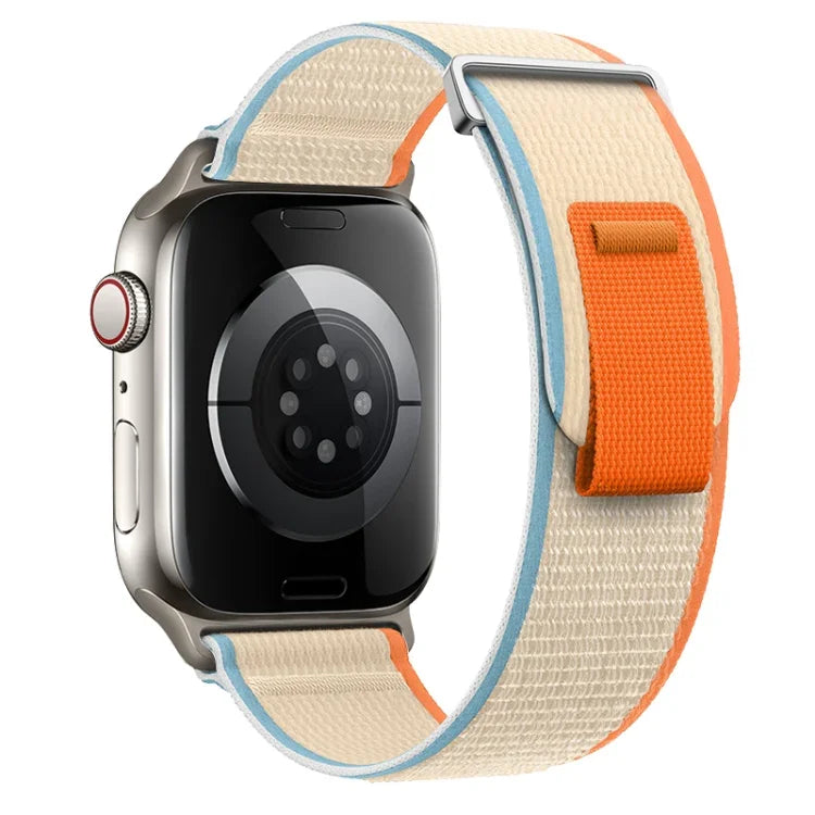 Dual-Section Loop Nylon Watch Band, For Apple Watch Series 6 40mm, For Apple Watch Series 6 44mm