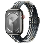 Slim Magnetic Buckle Nylon Braided Watch Band, For Apple Watch Ultra 2 49mm, For Apple Watch Series 9 45mm
