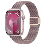 Slim Magnetic Buckle Nylon Braided Watch Band, For Apple Watch Ultra 2 49mm, For Apple Watch Series 9 45mm