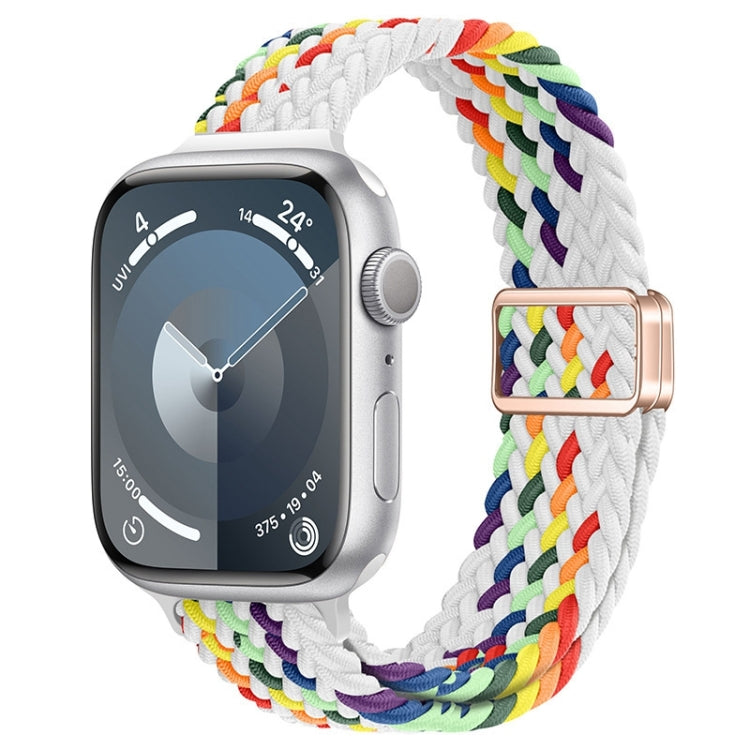 Correia de Relógio Trançada de Nylon com Fivela Magnética Slim, Para Apple Watch Series 9 41mm, Para Apple Watch Ultra 49mm