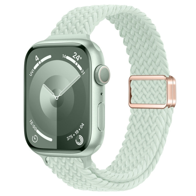 Correia de Relógio Trançada de Nylon com Fivela Magnética Slim, Para Apple Watch Series 9 41mm, Para Apple Watch Ultra 49mm