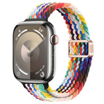Correia de Relógio Trançada de Nylon com Fivela Magnética Slim, Para Apple Watch Series 9 41mm, Para Apple Watch Ultra 49mm